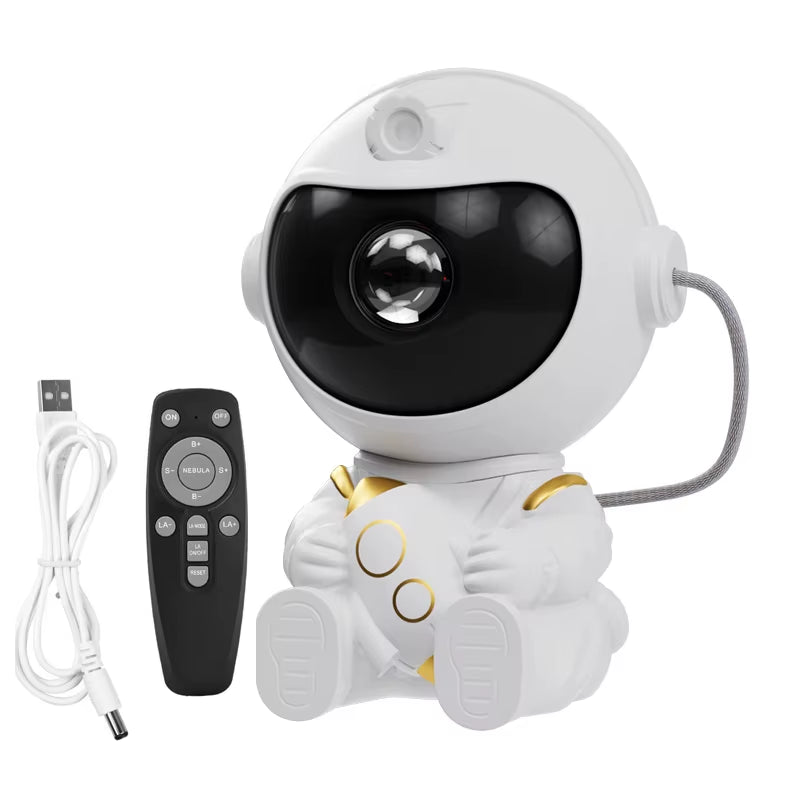 Astronaut LED Star Projector Night Light Galaxy Projectors Bluetooth Speaker for Bedroom Room Decor Kids Gift Starry Sky Lamp